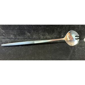 Epic Forged Stainless Japan Salad Serving Fork Mid Century Modern Wood Handle